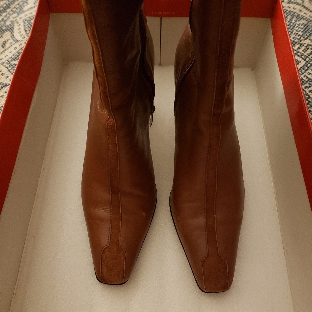 Anne Klein Brown Leather Boot